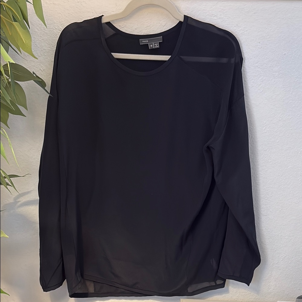 Vince Navy Blue Blouse